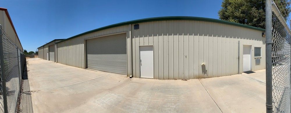 Freestanding Office/Warehouse + Fully Fenced Concrete Yard: 646 Industrial Dr, Exeter, CA 93221